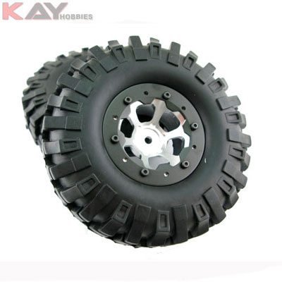 1,9 Bead-lock Alu Felgen & Reifen Set f�r Crawler (2)