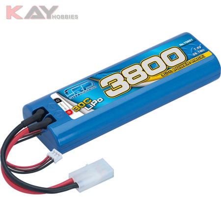 LRP LiPo Power Pack 3800 - 7.4V - 30C - Multi Plug Hardcase