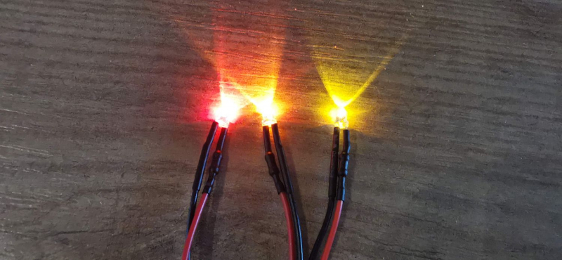 3er Sets Flacker LEDs - 3mm - orange, gelb, rot