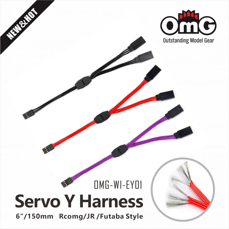 Servo Y-Kabel 150mm - Erhältlich in 5 Farben