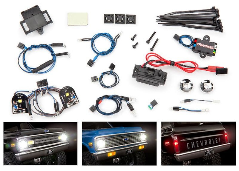 Traxxas Lichter-Set komplett mit Power Supply für 9111 + 9112 Karo (Blazer)