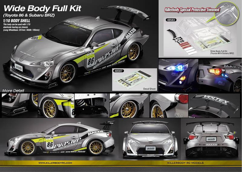 Killerbody Wide Body Full Kit Nr 2 für Toyota 86 & Subaru BRZ