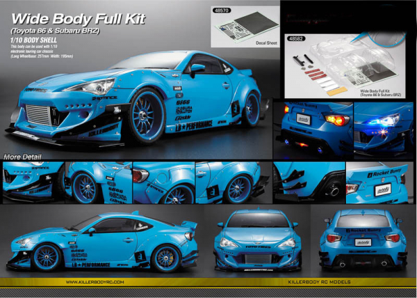 Killerbody Wide Body Full Kit Nr 1 für Toyota 86 & Subaru BRZ