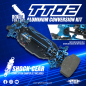 Preview: Yeah Racing Aluminium Conversion Kit für Tamiya TT02 (blau)