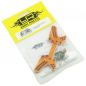 Preview: Yeah Racing Aluminum Rear Damper Stay Orange For HPI Sprint 2