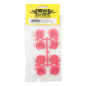 Preview: Yeah Racing Plastic Narrow Rim Set 8.5 mm (Offset 0 +1 +2 +3) Florescent Pink For 1/28 AWD Mini-Z