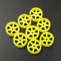 Preview: Plastic Narrow Rim Set 8.5mm (Offset 0 +1 +2 +3) Florescent Yellow For 1/28 AWD Mini-Z