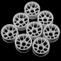 Preview: Plastic Wide Rim Set (Offset 0 +1 +2 +3) White For 1/28 RWD Mini-Z