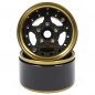 Preview: Yeah Racing 1.9 Aluminum CNC 5 Spoke w/ Graphite Beadlock Rim 2pcs Gold Titanium