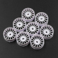 Preview: Yeah Racing  Plastic Narrow Rim Set 8.5mm (Offset 0 +1 +2 +3) White For 1/28 AWD Mini-Z