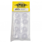 Preview: Yeah Racing  Plastic Narrow Rim Set 8.5mm (Offset 0 +1 +2 +3) White For 1/28 AWD Mini-Z