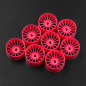 Preview: Yeah Racing Plastic Wide Rim Set 11mm (Offset 0 +1 +2 +3) Florescent Pink For 1/28 AWD Mini-Z