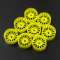 Preview: Yeah Racing Plastic Wide Rim Set 11mm (Offset 0 +1 +2 +3) Florescent Yellow For 1/28 AWD Mini-Z