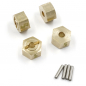 Preview: Yeah Racing Brass/Messing-Sechskantadapter Set für Axial 1/18 UTB18 Capra