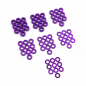 Preview: Yeah Racing Aluminium Beilagscheiben Set flach M3 0.25 / 0.5 / 1 / 1.5 / 2 / 2.5 / 3mm (purple)