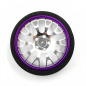 Preview: Yeah Racing Aluminum Transmitter Steering Wheel Set Blue Type A For Futaba KO Sanwa Flysky NB4 - Silver / Purple