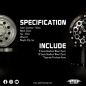 Preview: Yeah Racing 1.55 Aluminum CNC 10S Beadlock Felgen (2)