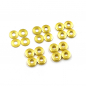 Preview: Brass M3 X 8mm Flat Washer 0.5 / 1 / 1.5 / 2 / 2.5 mm 4pcs each