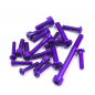 Preview: Yeah Racing Aluminiumschrauben Set für SANWA M17 (Purple)