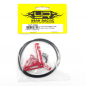 Preview: Yeah Racing  Aluminum Short Battery Holder Set red For Tamiya TT02 Series