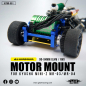 Preview: Yeah Racing Motorhalterung aus Aluminium 90-94mm blau für Kyosho Mini-Z MR-03/MR-04