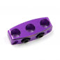 Preview: Yeah Racing Aluminum Case 12-14 Gauge Wire Guard Clamp Type B Purple