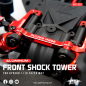 Preview: Yeah Racing Aluminium Schock Tower vorne für Kyosho 1/10 Fazer Mk2 - Rot