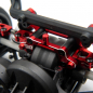 Preview: Yeah Racing Aluminium Body Post Tower hinten für Kyosho 1/10 Fazer Mk2 - Rot