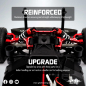 Preview: Yeah Racing Aluminum Front Upper Arms Set For Kyosho 1/10 Fazer Mk2 - red