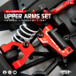 Preview: Yeah Racing Aluminum Front Upper Arms Set For Kyosho 1/10 Fazer Mk2 - red