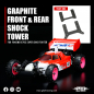 Preview: Yeah Racing Graphite vordere und hintere Stoßdämpferbrücke für Yokomo 870C Super Dog Fighter YZ10 2023