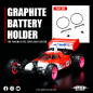 Preview: Yeah Racing Graphit Batteriehalter für Yokomo 870C Super Dog Fighter YZ10 2023