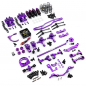 Preview: Yeah Racing Magenta Aluminum Conversion Kit For Tamiya TT02 Purple