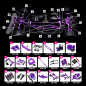 Preview: Yeah Racing Magenta Aluminum Conversion Kit For Tamiya TT02 Purple