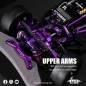 Preview: Yeah Racing Magenta Aluminium Conversion Set für Tamiya TT02 Purple