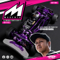 Preview: Yeah Racing Magenta Aluminium Conversion Set für Tamiya TT02 Purple