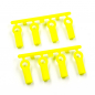 Preview: Yeah Racing M3 Plastic Ball End 4.8x15mm 8 Stück Fluoreszierendes Gelb