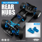 Preview: Yeah Racing Aluminium Radträger Set hinten für Tamiya XM-01 PRO