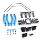 Preview: Yeah Racing Aluminium Upper Arm w Roll Bar Mount für Tamiya TT-02SRX