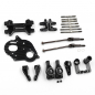 Preview: Yeah Racing Aluminum Essential Conversion Kit Black For Kyosho Ultima