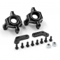 Preview: Yeah Racing Aluminum Steering Blocks 2pcs For Team Associated RC10 Rally / Semi-Truck 6x6 6WD / Apex2 (Black)