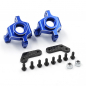 Preview: Yeah Racing Aluminum Steering Blocks 2pcs For Team Associated RC10 Rally / Semi-Truck 6x6 6WD / Apex2 (Blue)