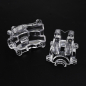 Preview: Xtra Speed transparenter Kunststoff-Differential/Getriebegehäuse-Deckel (2 Stück) für Tamiya TT-02 Serie