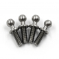 Preview: Yeah Racing Hochpräzise 64 Titan Ball Stud 4.3mm x 8mm (4 Stück)