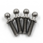 Preview: Yeah Racing Hochpräzise 64 Titan Ball Stud 4.3mm x 10mm (4 Stück)