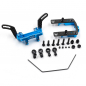 Preview: Yeah Racing Aluminium-Gehäuse für offenes Vorderachsdifferenzial mit Stabilisator-Set für Tamiya TT-02 SR/SRX