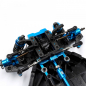 Preview: Yeah Racing Aluminium-Gehäuse für offenes Vorderachsdifferenzial mit Stabilisator-Set für Tamiya TT-02 SR/SRX