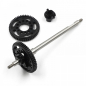 Preview: 64 Titanium Vollachsen-Set mit 53Z Delrin-Zahnrad - Kyosho Mini-Z MR-03/MR-04 RWD u. XPRESS Pixel Z1