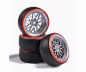 Preview: Carson 1:10 Wheel Set Drift (4) silver/red