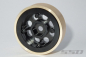 Preview: SSD 1.0" Aluminum / Brass 8 Hole Beadlock Wheels (Black)(2)